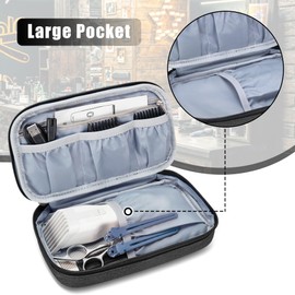 LUXJA Hair Clipper Case for Men, Hair Cutting Kits Bag for Cordless Hair Clipper (Suitable for Home or Travel Use, Bag Only), Black