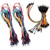 HUAZIZ 3 x 65 Pieces Jumper Wire Cable Male Male