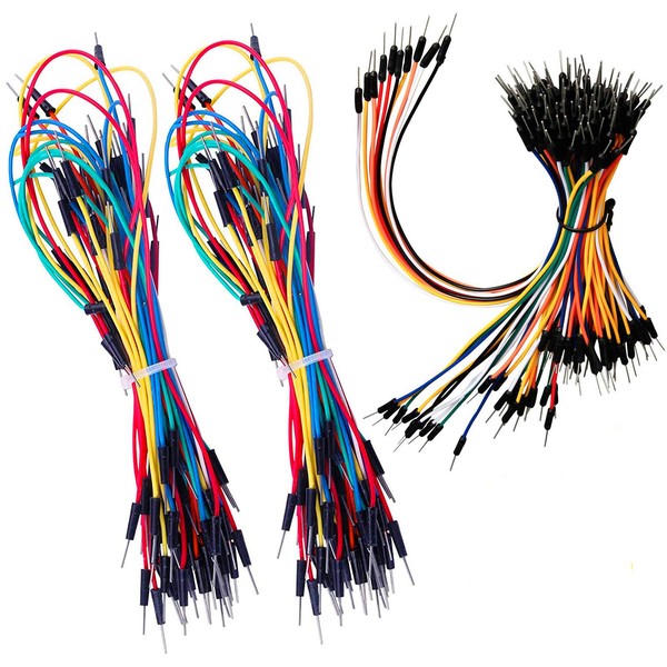 HUAZIZ 3 x 65 Pieces Jumper Wire Cable Male Male