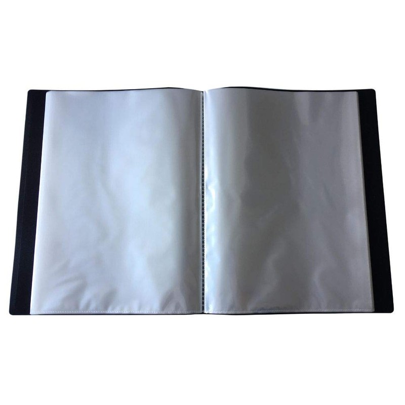 Janrax A4 Flexible Cover Display Book - Presentation Folder (Black,