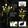 Aolyty Solar Garden Lights Outdoor, Solar Tulip Lights 2 Pack