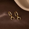 SLUYNZ Solid 925 Sterling Silver Moon Earrings Hoop for Women