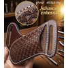 HOGIKUO Knife Sheath,Thick Genuine Leather Knife Sheath for Belt,Fits Folding