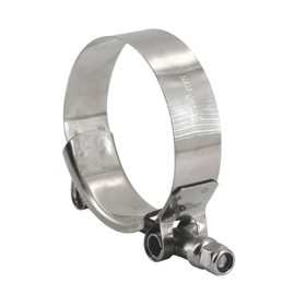 70-78mm 304 Stainless Steel T Bolt Hose Clamp Heavy Duty Pipe Clamps (Pack of 4)