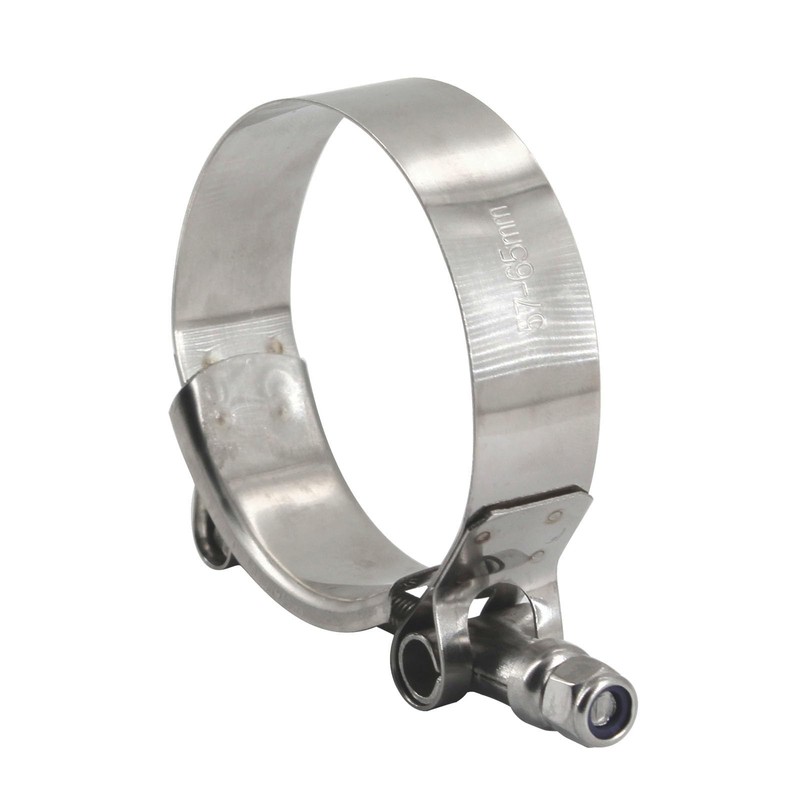 70-78mm 304 Stainless Steel T Bolt Hose Clamp Heavy Duty