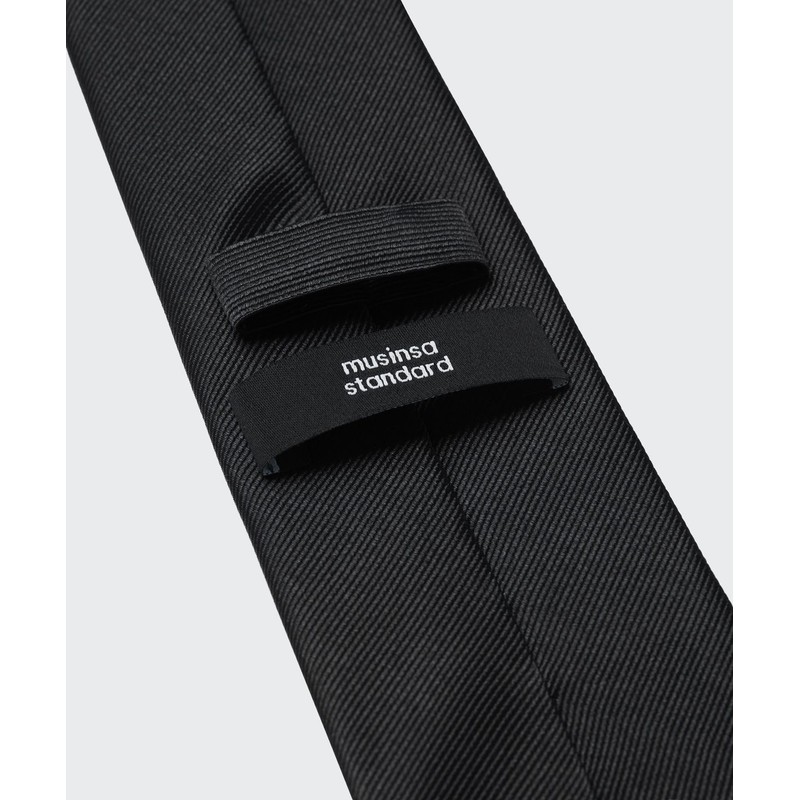 Musinsa Standard Silk Solid Tie [Black]