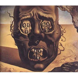 Get Custom Art - Salvador Dali, Face of war - Canvas Print Rolled in a Tube, Famous Paintings Wall Art Décor (12x14 inch)