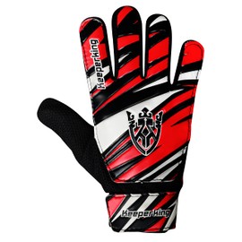Keeperking Goalkeeper Gloves Children, Boys and Girls, Junior Football Gloves Football Player Gloves for Boys Goalkeeper Gloves Multiple Colours Size 4-7 (6, Red-Black-White)