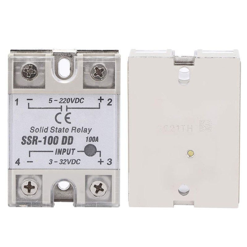 SSR-100, DC-DC Solid State Relay 5-220V DC with Non- Switch,