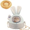 Hamster Carrier Cage with Lovely Cover and Chain Portable Cages