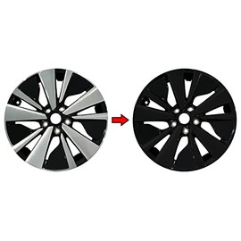 SlickMod Chrome Delete Blackout Vinyl Overlay for 2019-2022 Nissan Altima 17inch Wheel Rims (Gloss Black)