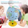 8in Colorful Lighting Tellurion World Globe 360 Degree Rotation Built