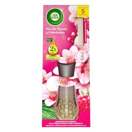 Air Wick Aromatizante Reeds, Flores de Cereza y Frambuesa, difusor con aromatizante de 25 ml