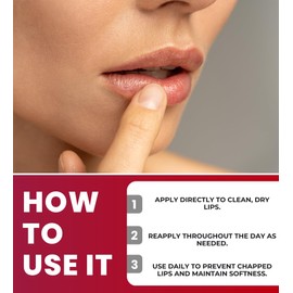 Daily Conditioning Lip Treatment Balm 0.25 oz Bundle with Nail Clipper - Moisturizing Lip Balm for Dry, Chapped Lips - Daily Lip Conditioner - (4 Items)