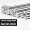 Jersvimc 1/4"-20 Threaded Rod Stainless Steel 1/4 Threaded Rod -