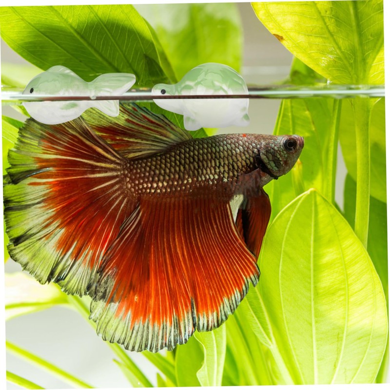 Abaodam 3Pcs Floating Ceramic Aquarium Decor Retro Style Fish Tank