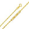 The World Jewelry Center 14k Real Yellow Gold Twisted Cornicello