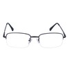 JoXiGo Half Frame Reading Glasses for Men Women Metal Rectangular