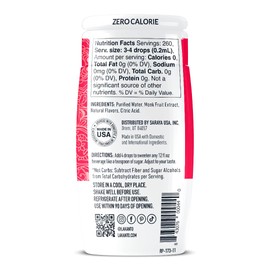 Lakanto Monk Fruit Extract Drops Liquid Sweetener - Zero Calorie, Zero Sugar, Keto Drink Sweetener, Sugar Substitute, On the Go, Tea, Coffee, Smoothies - Original 1.76 Fl Oz (Pack of 1)