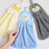 Cute design sink kitchen easy drying hand towel 1P towel character towel return gift bathroom gray penguin 3ea