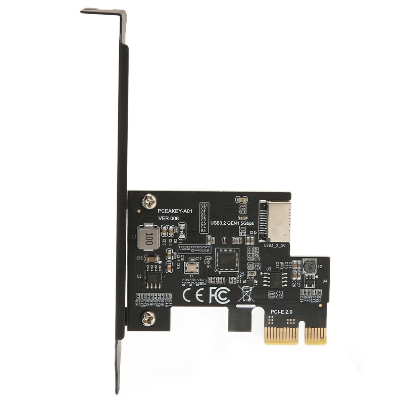 PCIE to USB 3.2 Expansion Card Black 5Gbps High Speed