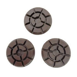 Diamond Floor Polishing Pads, 3 Inch Resin Bond Hook and Loop Polishing Pucks for Concrete, Terrazzo, Marble, Granite, Grit 100, 3PCS