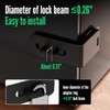 GEMASP Door Lock Hasp Latch, 90 Degree Solid Iron Safety