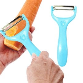 Stainless Steel Vegetable Peeler | Stainless Steel Carrot Peeler | Practical Kitchen Peeler, Veggie Peeler, Portable Potato Peeler Hand for Potato, Cucumber, Adults