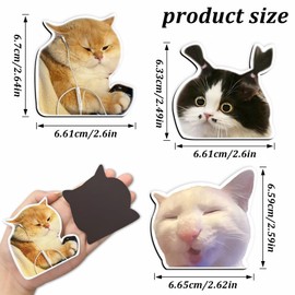 DIFIT 10pcs Funny Cat Meme Animals Fridge Magnets for Refrigerator Magnets, Weird Cat Meme Stickers Cute Magnets Funny Magnets Locker Accessories for Girls Locker Magnets Locker Decor Cat Magnets