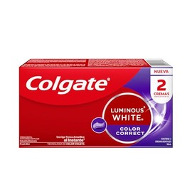 Colgate Pasta Dental Blanqueadora Colgate Luminous White Color Correct 2x90ml                                                                         