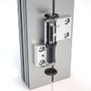 Hahn M90110000 Aluminium Silver Anodised Door 4-at Solid Roll Hinge