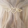 Cimenexe Bohemian Heart Hair Clip Hollow Heart Hair Clip Love