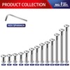 1/4-20 x 5/8" 20Pcs Flat Head Hex Socket Cap Screws