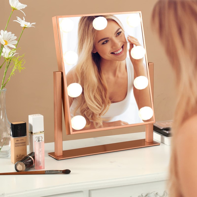 BWLLNI Makeup Mirror with Lights, Hollywood Mirror Lighted Vanity Mirror