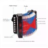 KFMX Mini Acordeon Infantil Juguete Para Niños Musica 7 Botones