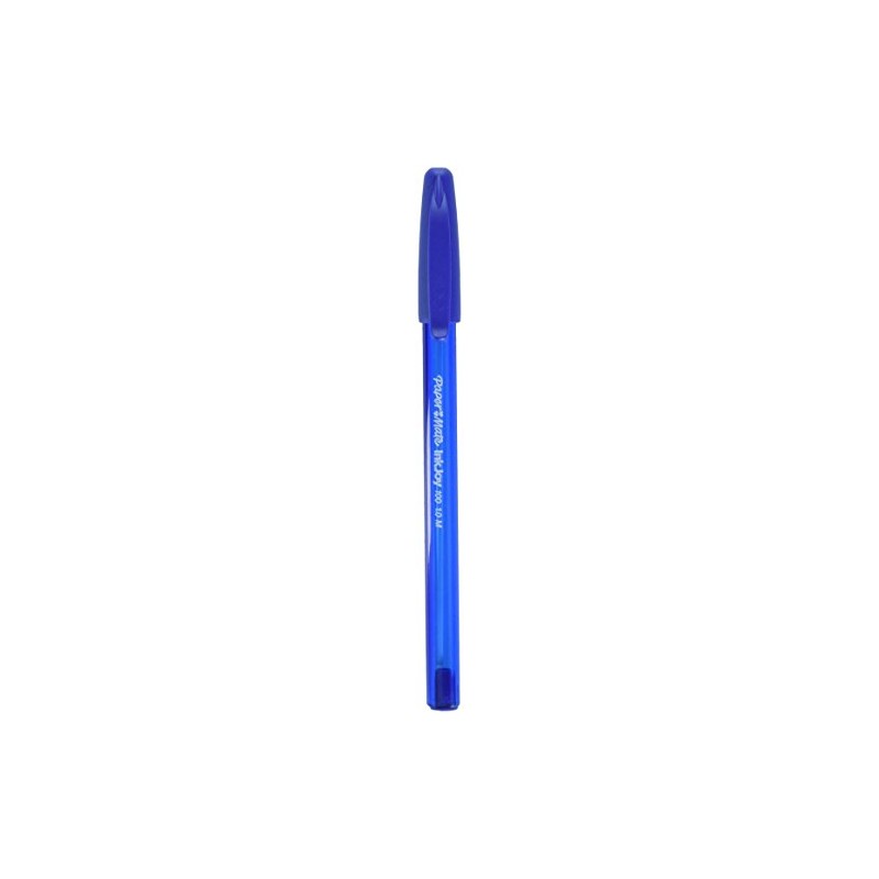Ballpoint Stick Pens, Medium Point, 8/PK, Blue, Sold as 1