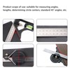 Combination Square Aluminum Alloy Stainless Steel Measuring Tool for Angle