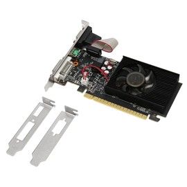 Half Height GPU 1G DDR3 64bit 810MHz 1300MHz HD DVI VGA PCI Express X16 2.0 Low Profile GPU for Computer Chassis