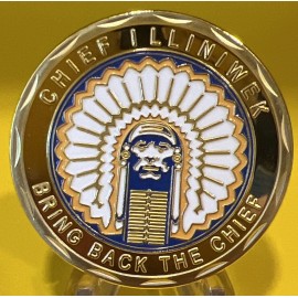 Unbranded * 10 PCS Fighting Illini Chief Illiniwek Univ of Illinois Coin Bring Chief Back