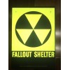 FALLOUT SHELTER SIGN Original U.S. Gov Issue. 10x14 Steel