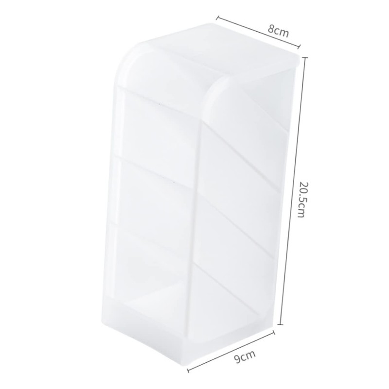 TEHAUX 2pcs Multifunctional Desktop Organizer for Cosmetics and Stationery Transparent