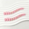 Pink Press on Nails Square Fake Nails Short Glossy Glue