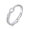 KristLand Sterling Silver Ring Women's Ring Adjustable Ring 925 Silver