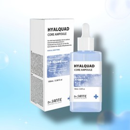 Santé Hyalquad Inner-Dry Glowing Moisture Ampoule 100ml / 상떼 히알쿼드 속건조 광채 보습수분앰플 100ml