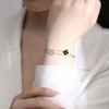Bracelets for Women Rose Gold Layered Bracelet Four Leaf Clover