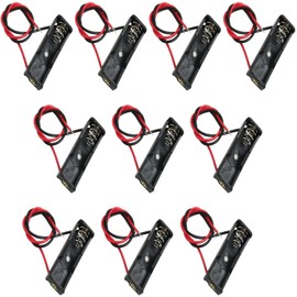 CGNRONEAU 10PCS A23 Battery Holder, 12V Battery Holder, 23A 12V Battery Holder, 12V Battery Case with Wires