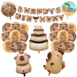 Geburtstags Deko,Kindergeburtstag Dekoration,Folienballon Geburtstag,Geburtstags Deko Luftballons Cartoon Set,Folienballon Party Deko für Kinder