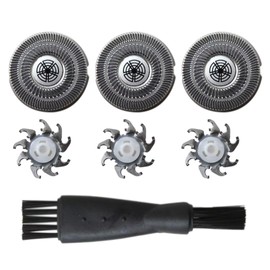 2024 Upgrade 3Pcs Shaver Head Blades SW-S7105 Replacement for Rotary Shaver SW-S7105 with Clean Brush