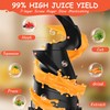 Hobsir Juicer Machines, 5.3-Inch Cold Press Juicers, Masticating Slow Juicer
