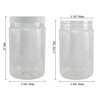 Pinnacle Mercantile 1 Gallon Plastic Jars with Screw on Lined